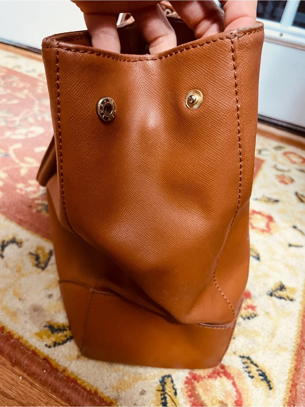 Tory Burch Robinson East West Luggage Saffiano Leather Tote Bag